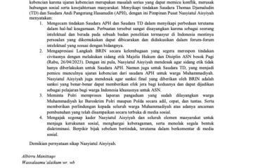 Pernyataan Sikap Pimpinan  Pusat Nasyiatul Aisyiyah tentang Ujaran Kebencian dan Ancaman Pembunuhan  Warga Muhammadiyah